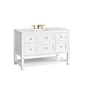 James Martin Breckenridge 48" Single Bathroom Vanity, Bright White