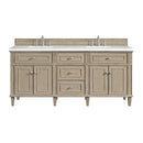 James Martin Lorelai 72" Double Bathroom Vanity, Whitewashed Oak