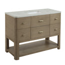 James Martin Lucian 48" Single Bathroom Vanity, Pebble Oak