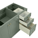 James Martin Chicago 60" Single Bathroom Vanity, Smokey Celadon