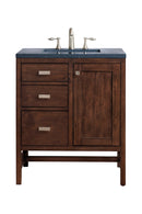 James Martin Addison 30" Single Bathroom Vanity, Mid-Century Acacia