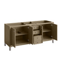 James Martin Chicago 72" Double Bathroom Vanity, Walnut Whisper