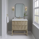 James Martin Emmeline 36" Single Bathroom Vanity, Pebble Oak