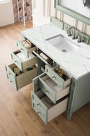 James Martin Brittany 48" Single Bathroom Vanity, Sage Green
