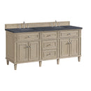 James Martin Lorelai 72" Double Bathroom Vanity, Whitewashed Oak