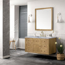 James Martin Laurent 48" Dual Mount Single Bathroom Vanity, Light Natural Oak