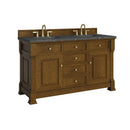 James Martin Brookfield 60" Double Bathroom Vanity, Honey Oak