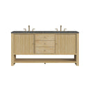 James Martin Marigot 72" Double Bathroom Vanity, Sunwashed Oak