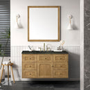 James Martin Laurent 48" Dual Mount Single Bathroom Vanity, Light Natural Oak