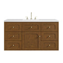 James Martin Laurent 48" Dual Mount Single Bathroom Vanity, Honey Oak