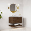 James Martin Allamari 36" Floating Single Bathroom Vanity, Sable