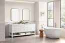 James Martin Breckenridge 72" Double Bathroom Vanity, Bright White