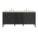 James Martin Myrrin 72" Double Bathroom Vanity, Carbon Oak