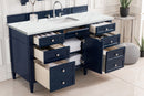James Martin Brittany 60" Single Bathroom Vanity, Victory Blue