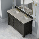 James Martin Brookfield 60" Double Bathroom Vanity, Black Onyx