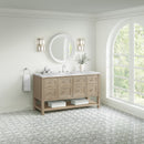 James Martin Breckenridge 60" Single Bathroom Vanity, Whitewashed Oak