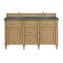 James Martin Lorelai 60" Double Bathroom Vanity, Light Natural Oak