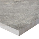 quarzo gray porcelain pavers 24x24in matte floor tile LPAVNQUAGRA2424 one tile profile view