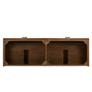 James Martin Marcello 72" Floating Double Bathroom Vanity, Chestnut