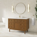 James Martin Laurent 48" Dual Mount Single Bathroom Vanity, Honey Oak