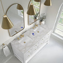 James Martin Breckenridge 60" Double Bathroom Vanity, Bright White