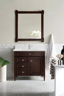 James Martin Brittany 36" Single Bathroom Vanity, Burnished Mahogany