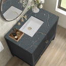 James Martin Myrrin 36" Single Bathroom Vanity, Carbon Oak