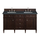 James Martin Brittany 60" Double Bathroom Vanity, Burnished Mahogany
