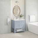 James Martin Breckenridge 30" Single Bathroom Vanity, Serenity Blue
