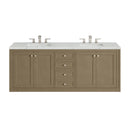 James Martin Chicago 72" Double Bathroom Vanity, Walnut Whisper
