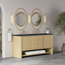 James Martin Marigot 72" Double Bathroom Vanity, Sunwashed Oak