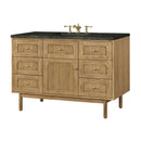 James Martin Laurent 48" Dual Mount Single Bathroom Vanity, Light Natural Oak