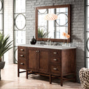 James Martin Addison 60" Single Bathroom Vanity, Mid-Century Acacia