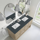 James Martin Breckenridge 60" Double Bathroom Vanity, Whitewashed Oak