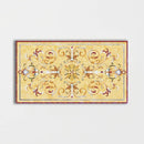 Rectangular Aluminum Backed Multi Finish Casablanca Marble Medallions 3x5