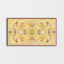 Rectangular Aluminum Backed Multi Finish Casablanca Marble Medallions 4x6