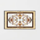 Rectangular Aluminum Backed Multi Finish Rafael Marble Medallions 3x5