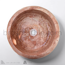Red Travertine Vessel Sink