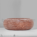 Red Travertine Vessel Sink