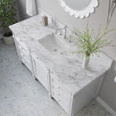 James Martin Brittany 60" Single Bathroom Vanity, Bright White