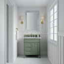 James Martin Brittany 30" Single Bathroom Vanity, Smokey Celadon