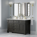 James Martin Brookfield 60" Double Bathroom Vanity, Black Onyx
