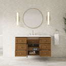James Martin Laurent 48" Dual Mount Single Bathroom Vanity, Honey Oak