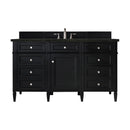James Martin Brittany 60" Single Bathroom Vanity, Black Onyx