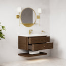 James Martin Allamari 36" Floating Single Bathroom Vanity, Sable