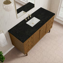 James Martin Laurent 60" Dual Mount Single Bathroom Vanity, Honey Oak