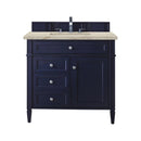 James Martin Brittany 36" Single Bathroom Vanity, Victory Blue