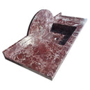 Rosso Levanto Red Marble Wall Mount Sink 52 Inch Rectangular