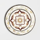 Round Aluminum Backed Multi Finish August Green Marble Medallions 36