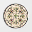 Round Aluminum Backed Multi Finish Lilys Crown Marble Medallions 60